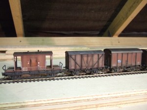 A selection of steam-era vans.