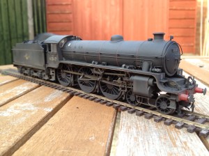 Hornby B1 given 1960s, hard working finish.